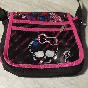 Monster High Black and Pink Crossbody Bag 2013
